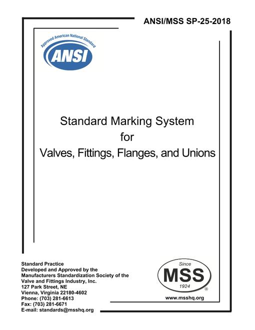 MSS SP-25-2018 MSS SP-25-2018