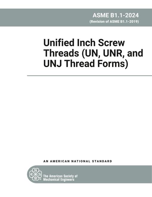 ASME B1.1-2024 ASME B1.1-2024