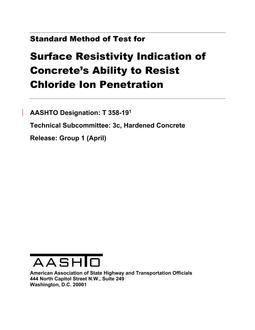 AASHTO T 358-19 PDF