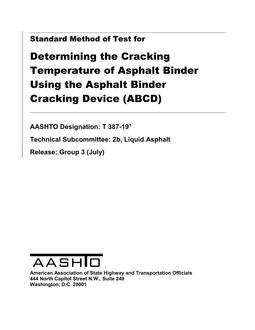 AASHTO T 387 PDF