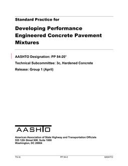 AASHTO PP 84 PDF