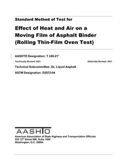 AASHTO T 240 PDF