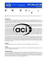 ACI 364.17T PDF