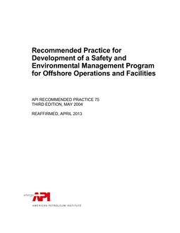 API RP 75 (R2013) PDF