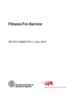 API RP 579-1 / ASME FFS-1 PDF