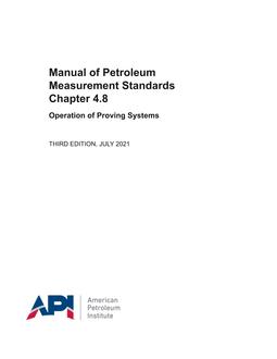 API MPMS Chapter 4.8 PDF