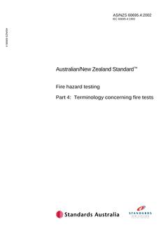 AS/NZS 60695.4:2002 PDF AS/NZS 60695.4:2002 PDF