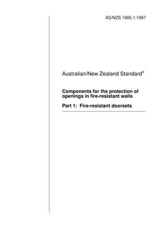 AS/NZS 1905.1:1997 PDF