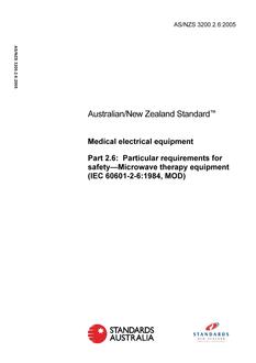 AS/NZS 3200.2.6:2005 PDF