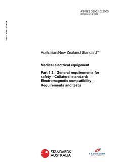 AS/NZS 3200.1.2:2005 PDF AS/NZS 3200.1.2:2005 PDF