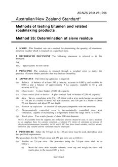 AS/NZS 2341.26:1996 PDF AS/NZS 2341.26:1996 PDF