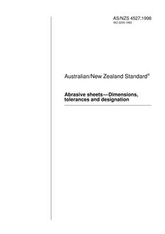 AS/NZS 4527:1998 PDF