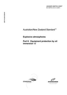 AS/NZS 60079.6:2007 PDF