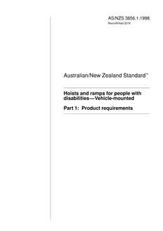 AS/NZS 3856.1:1998 PDF AS/NZS 3856.1:1998 PDF