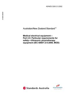 AS/NZS 3200.2.5:2002 PDF AS/NZS 3200.2.5:2002 PDF