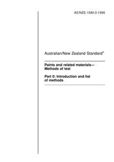 AS/NZS 1580.0:1996 PDF AS/NZS 1580.0:1996 PDF