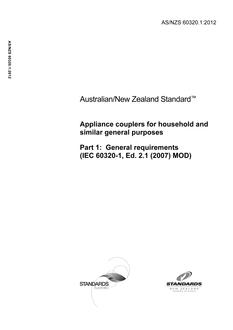 AS/NZS 60320.1 PDF