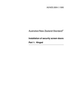 AS/NZS 2804.1:1995 PDF