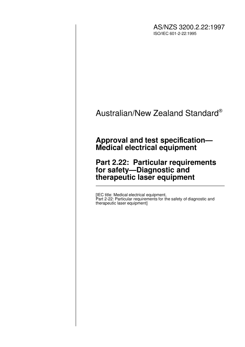 AS/NZS 3200.2.22:1997 PDF AS/NZS 3200.2.22:1997 PDF
