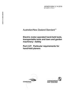 AS/NZS 62841.2.14 PDF