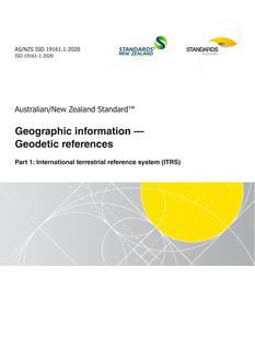 AS/NZS ISO 19161.1 PDF