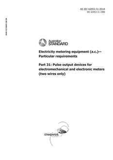 AS IEC 62053.31 PDF AS IEC 62053.31 PDF