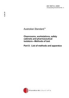 AS 1807.0-2000 PDF