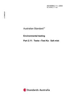 AS 60068.2.11 PDF AS 60068.2.11 PDF