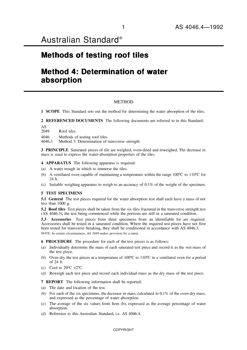 AS 4046.4-1992 PDF AS 4046.4-1992 PDF
