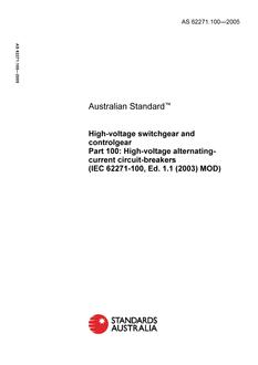 AS 62271.100-2005 PDF AS 62271.100-2005 PDF