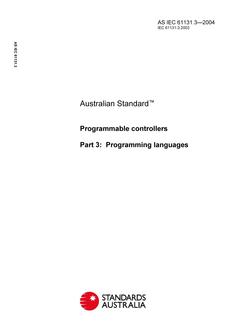 AS IEC 61131.3-2004 PDF
