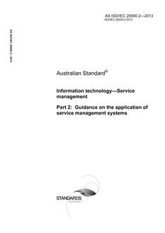 AS ISO/IEC 20000.2-2013 PDF