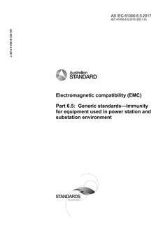 AS IEC 61000.6.5 PDF