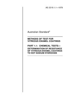 AS 2219.1.1-1978 PDF