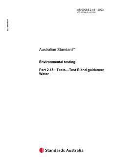 AS 60068.2.18 PDF AS 60068.2.18 PDF