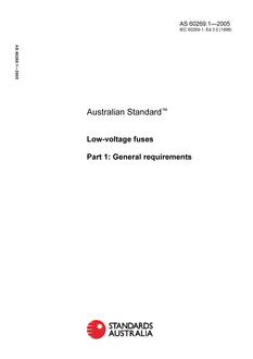 AS 60269.1 PDF