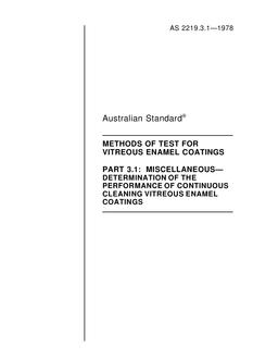 AS 2219.3.1-1978 PDF AS 2219.3.1-1978 PDF
