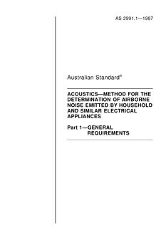 AS 2991.1 PDF AS 2991.1 PDF