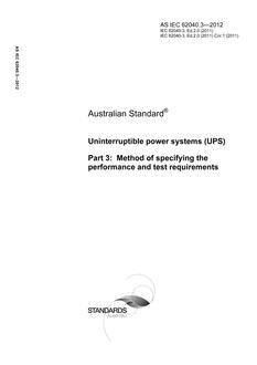 AS IEC 62040.3 PDF