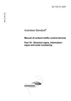 AS 1742.15-2007 PDF