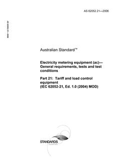 AS 62052.21-2006 PDF AS 62052.21-2006 PDF