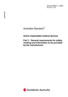 AS EN 45502.1 PDF AS EN 45502.1 PDF