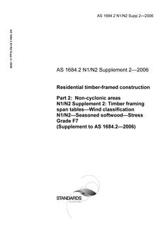 AS 1684.2 N1 N2 SUPP 2-2006 PDF