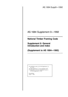 AS 1684 SUPP 0-1992 PDF