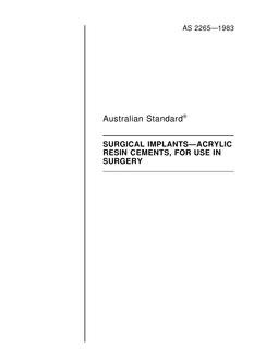 AS 2265-1983 PDF AS 2265-1983 PDF