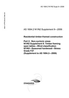 AS 1684.2 N1 N2 SUPP 9-2006 PDF