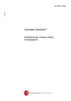 AS 5022-2001 PDF AS 5022-2001 PDF