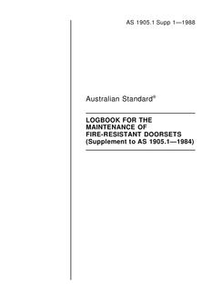 AS 1905.1 SUPP 1 PDF AS 1905.1 SUPP 1 PDF
