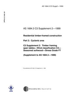AS 1684.3 C3 SUPP 2-1999 PDF