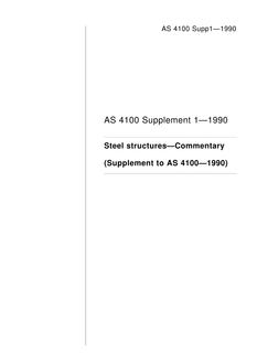 AS 4100 SUPP 1-1990 PDF AS 4100 SUPP 1-1990 PDF